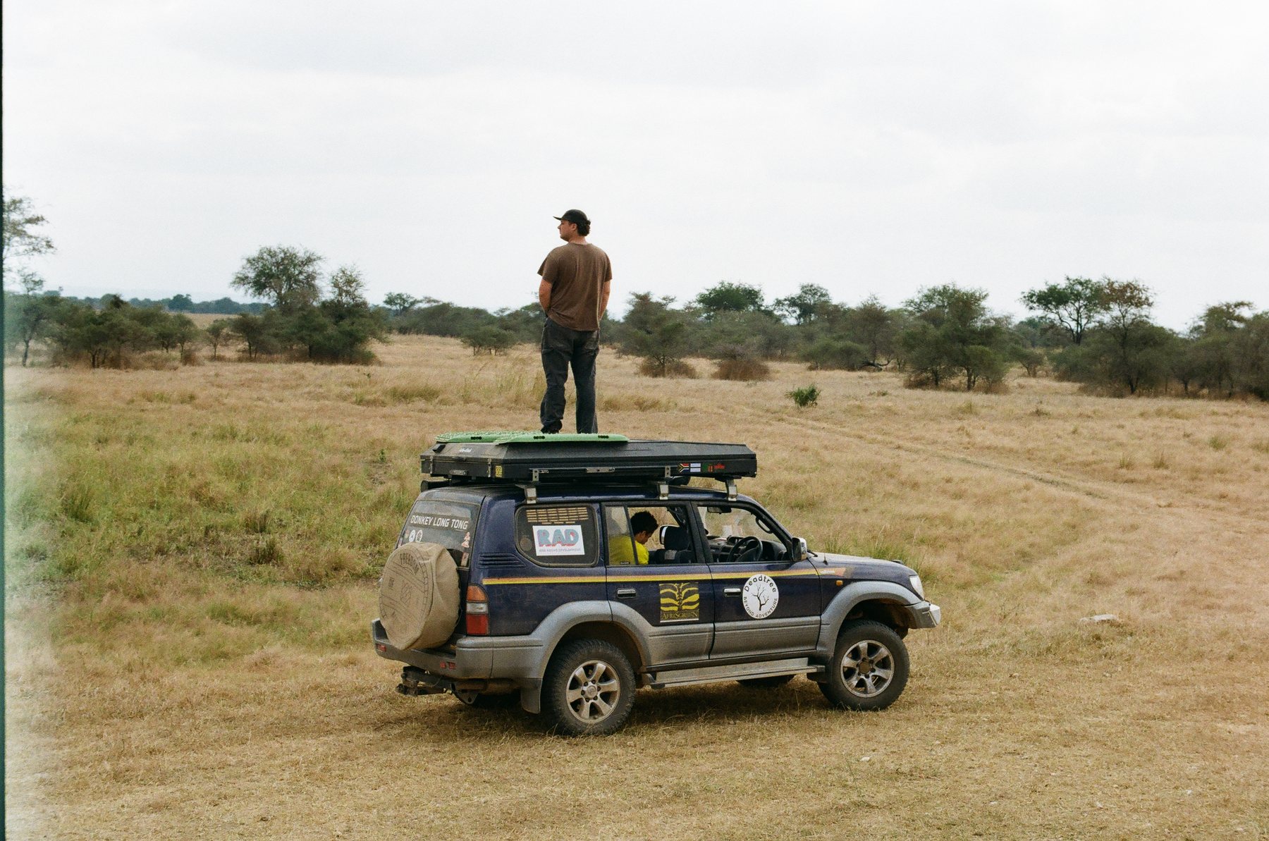 On watch duty for game whilst stooping for lunch in Zimbabwe