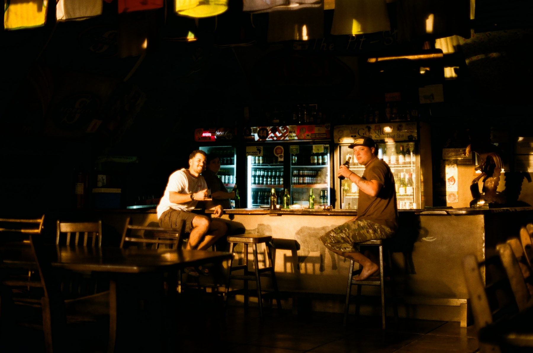 Last light at the bar